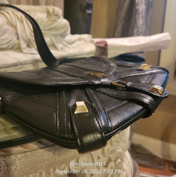 L.A.M.B. Gwen Stefani Lotus Leather Shoulder Bag Designer Handbag Celebrity #20 - Picture 15 of 17